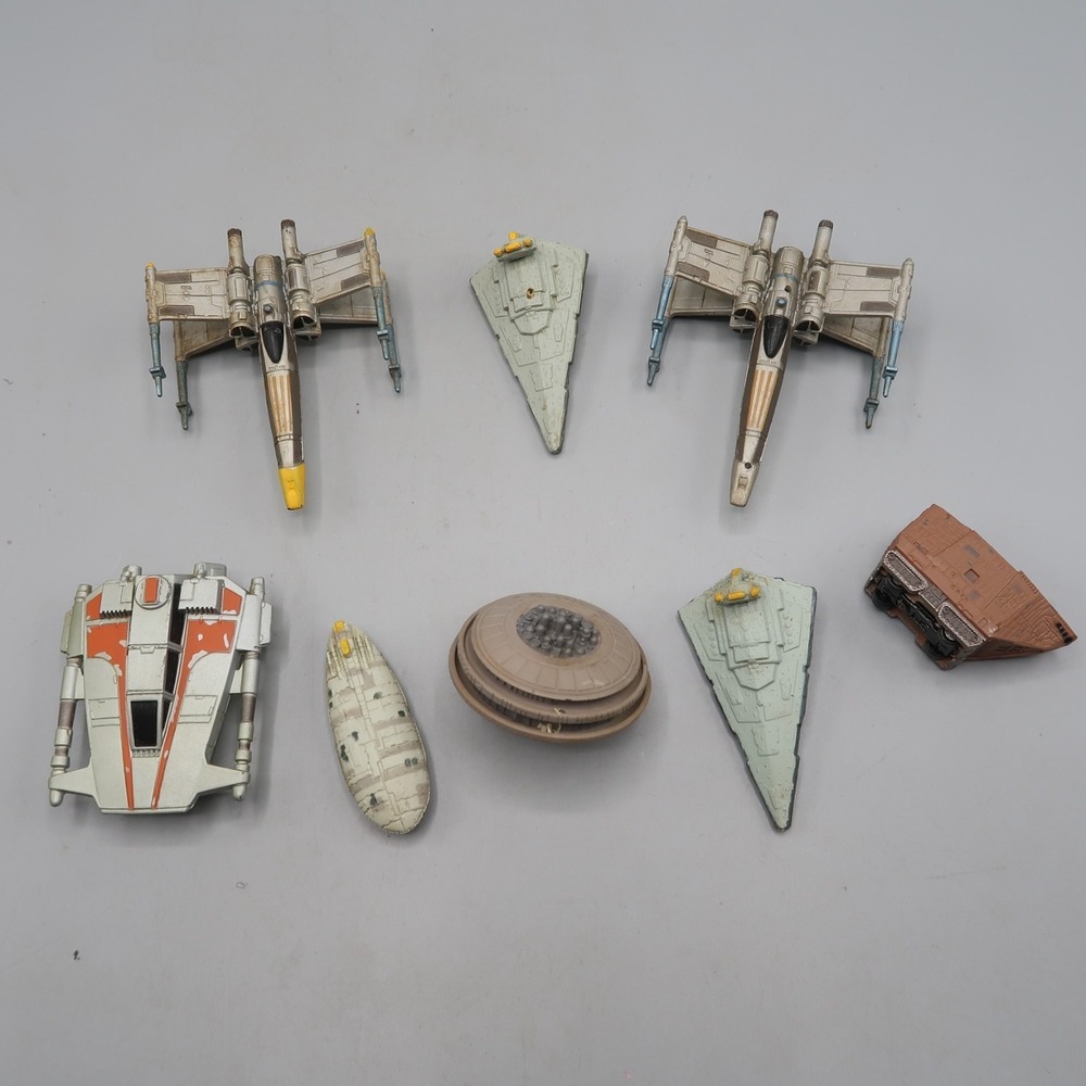 Micromachine Star Wars Ships Plastic Micro LFL Lot Of 8 Ships